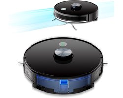 NexZone A8S - Robotstofzuiger Met Dweilfunctie - HEPA - Automatisch laden - 4500Pa - Huisdieren - Zwart
