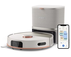 Philips Homerun 5000-serie Robotstofzuiger Met Dweilfunctie en Automatisch Leegstation- XU5100/20 - 10000 Pa Extreme Zuigkracht - Dubbele Dweilen