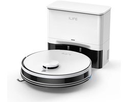 PostLOL Ilife Robotstofzuiger - Ilife A30 Pro - Wit - Met Dweilfunctie - Met Laadstation & Automatisch Leegstation - 5000PAP