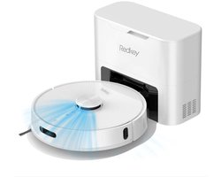 Redkey R10 Robotstofzuiger met Dweilfunctie - Robotstofzuiger met Laadstation - Robotstofzuiger leegt Automatisch - Robot Stofzuiger - Dweilrobot - Wit