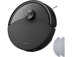 Roborock Q10 S5 Set Robotstofzuiger–10000 Pa Zuigkracht–Dubbele Anti-klitfunctie–VibraRise 2.0-Systeem–8 mm Dweillift–PreciSense LiDAR-navigatie–Obstakelvermijding–APP–Zwart-2 Dweilen