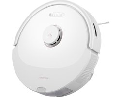 Roborock Q8 Max - Robotstofzuiger - Wit - Borstel Dubbele reinigingskracht - Tech Obstakel Vermijden