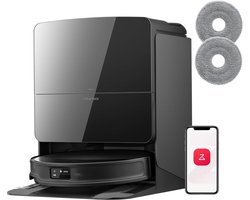 Roborock Saros 10R – Robotstofzuiger Met Dweilfunctie– 22000Pa–7,98 cm Ultraslank Ontwerp–Vuildetectiesysteem–80℃ Warmwatermopwas–Zelfreinigend Station & Anti-Klit Borstels – Slimme spraakassistent– S8 maxv ultra Upgrade-2 Dweilen