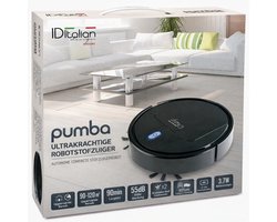 Robotstofzuiger met Dweilfunctie – 1800 Pa – 90 Min – Tot 120m² – Stil 55 dB – Compact Ø25 cm