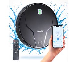 Robotstofzuiger met Dweilfunctie - 3500 PA - App - Robotstofzuiger met Laadstation - Huisdieren Dweilrobot - Hondeharen / Huisdierharen - CleanRite
