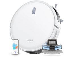 Robotstofzuiger - Met Dweilfunctie - Dweilrobot - 6500Pa - 150 Minuten Draadloos - App Besturing - Wit