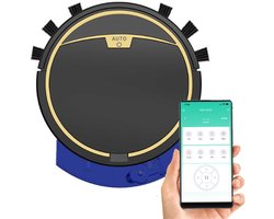 Robotstofzuiger - Robotstofzuiger Met Dweilfunctie - 2800Pa Zuigkracht - 3-in-1 (Stofzuigen, Vegen, Dweilen) - 150 ML Watertank - APP-Bediening