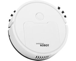 Robotstofzuiger Wit - Dweilfunctie - Geschikt voor huisdieren - Oplaadbare Multifunctionele Slimme kleine Robotstofzuigers - Stofbot