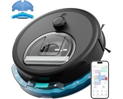 SCH® Robotstofzuiger met app - Robotstofzuiger - Robotstofzuiger huisdieren - Zwart - 54cm x 41cm x 35cm