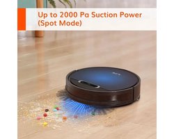 Shoppee Robotstofzuiger - ILIFE B5 Max - App bediening - Robotstofzuiger Met Laadstation - 2000Pa - Dun - 76mm - Robotstofzuiger Met Dweilfunctie - Vacuümzuiger - 120 minuten - G Slam- Navigatiesysteem - Zwart