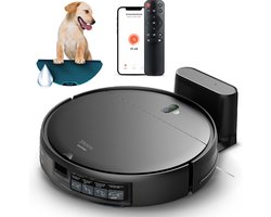 Skoov Ecopulse Robotstofzuiger met dweilfunctie - Met app, afstandsbediening en laadstation - Ideaal voor Huisdieren, Harde vloeren en tapijt - Dweil functie - Stofzuiger - Robot Vacuum
