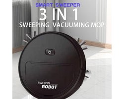 Smart robot stofzuiger met borstels en Veegdoek. 3 in 1.Zuigen, vegen en dweilen