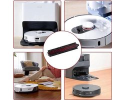 Snelle Rolborstel voor Roborock S7 Max Ultra/S8 Pro Ultra/G10/G10S Pro/G20 Robotstofzuiger - Zwart