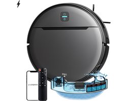 Stoffy - Robotstofzuiger Met Dweilfunctie - Appbediening - Robot Stofzuiger Met Laadstation - Geschikt voor huisdieren