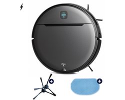 Stoffy - Robotstofzuiger met dweilfunctie en laadstation - Inclusief onderhoudspakket - 3000 Pa zuigkracht - 5 schoonmaakmodi - app en spraakbediening - ideaal voor huisdieren - harde vloeren & tapijt