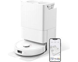 Stofzuigrobot met Dweilfunctie en Zuigstation - 5500 Pa Zuigkracht, 3D Mapping, Automatisch Water Vullen en Legen