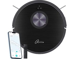 Tjilla C150 - Robotstofzuiger met dweilfunctie - Nederlands product – Realtime mapping - LDS Laser navigatie – Proefperiode 30 dagen – Huisdieren - Robotstofzuiger met laadstation - Dweilrobot - Bediening met App - Met afstandsbediening - 6500pa