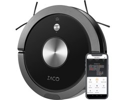 ZACO A9sPro - Robotstofzuiger met dweilfunctie - Zwart