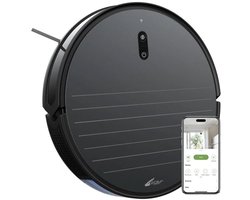 Zoef Robot robotstofzuiger Jannie 4.1 - Vacuum cleaner - Robotstofzuiger met laadstation - met App bediening - robotstofzuiger huisdieren - Slimme navigatie - robot stofzuiger