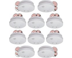 10-Pack ELRO FS1510 Rookmelder met 10 Jaar Batterij en Magneet Montage - Voldoen aan Europese norm EN14604