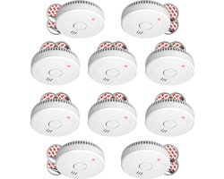 10-Pack ELRO FS1805 Rookmelder met 5 Jaar Batterij en Magneet Montage - Voldoen aan Europese Norm EN14604