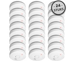 24-Pack ELRO FS1801 | 10 Jaar Sensor | 85dB | Voldoet aan Europese norm EN14604 | Wit | Set van 24 Stuks