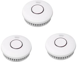 3× Optische rookmelder met 10-jaar batterij – EN14604 – onderhoudsvrij