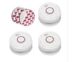 3× Optische rookmelder met magneetbevestiging en verwisselbare 9V batterij – EN14604 – 10 jaar garantie