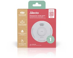 Alecto Rookmelder SD110 - Brandmelder met batterij voor 1 jaar - Voldoet aan Europese norm - Wit