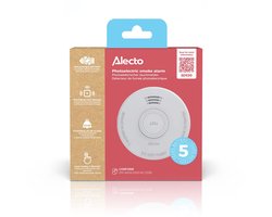 Alecto Rookmelder SD530 - Brandmelder met 5 jaar batterij - Vervangbaar - Voldoet aan Europese norm - Wit