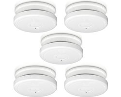 Alecto SA20 5X - Rookmelder - 10 jaar sensor - Voldoet aan Europese norm EN14604 - 5 stuks