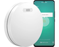Aroha Smart Connect Rookmelder - 10 jaar batterij - Slimme brandmelder met WiFi - Smart rookmelder met app Tuya & Smartlife