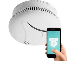 Calex Slimme Rookmelder - 10 jaar Batterij - Wifi Smart Brandmelder - Koppelbaar - Voldoet aan Europese Norm EN14604 - PC - 8712879146551