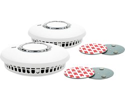 FireAngel WST-630-BNLT rookmelders + montageset magnetisch, set van 2 stuks - Draadloos koppelbaar