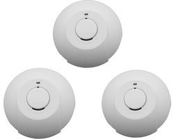 Fito FIT-23010 Rookmelder 230v - NEN2555/Bouwbesluit/230v - 10 jaar backup accu - 3 Pack