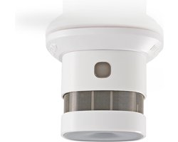 Nedis Rookmelder – 10 Jaar Batterij – Pauze & Testknop – EN 14604 – 85 dB – Wit