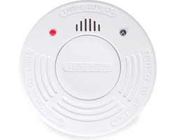Nedis Rookmelder - Batterij Gevoed - Batterijlevensduur tot: 10 Jaar - EN 14604 - Met pauzeknop - Met testknop - 85 dB - ABS - Wit
