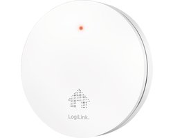 Rookmelder, extra plat, >85 dB, VdS-goedgekeurd, stille modus, batterij met 10 jaar levensduur, wit