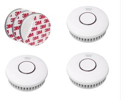 Set van 3 rookmelders met magneetbevestiging en 10-jaar batterij – optisch – EN14604