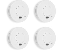 Smartwares 10.100.41 - Rookmelder 4st 85dB - 1 Jaar batterij, 10 jaar sensor - TUV Gecertificeerd - Brandmelder