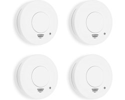 Smartwares FSM-11514 - Rookmelder 4st 85dB - 5 Jaar batterij, 10 jaar sensor - TUV Gecertificeerd - Brandmelder
