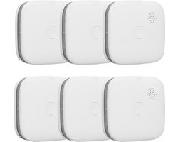 Smartwares FSM-11656 - Rookmelders 6st 85 dB - 5 Jaar batterij - Draadloos verbinden - Brandmelder