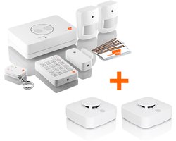 WoonVeilig Alarmsysteem met GRATIS 2 Slimme Rookmelders t.w.v. €109,90