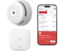 X-Sense Link+ Pro Slimme Rookmelder bundel - 1 XS01-M Rookmelder en SBS50 Base Station - Werkt via app - WiFi gateway - Draadloos RF koppelbaar - Brandalarm - Smart home