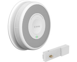 X-Sense XS0F-PMA Rookmelder 230v + RF Module - Met 10 jaar back-up batterij - Aansluiten op lichtnet - Bedraad en draadloos koppelbaar - Voldoet aan bouwbesluit NEN2555 norm - Stroomnet brandmelder met 10jr lithium backup accu