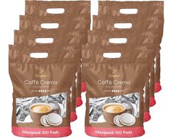 Caffè Crema Volle Koffiepads - 8x 100 Stuks