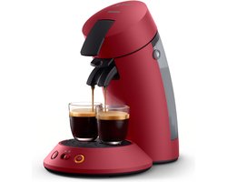 Philips Senseo Original Plus Koffiepadmachine CSA210/90 - Keuze uit 1 of 2 Kopjes - Instelbare Intensiteit - Automatische Uitschakeling - Rood