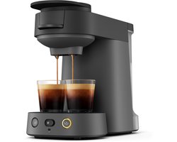 Philips Senseo Vibe Koffiepadmachine CSA225/60 - Compact - Keuze uit 1 of 2 Kopjes - Instelbare Intensiteit - Automatische Uitschakeling - Zwart