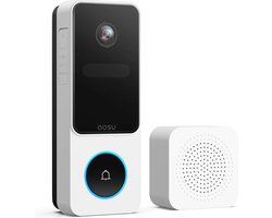 AOSU Video Doorbell SE - 2K Video Deurbel - AI Bewegingsdetectie - 170° Groothoek - Google & Alexa