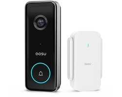 AOSU Video Doorbell Ultra - 5MP HD Video Deurbel met HomeBase - 3 Bewegingsdetectie - Google & Alexa